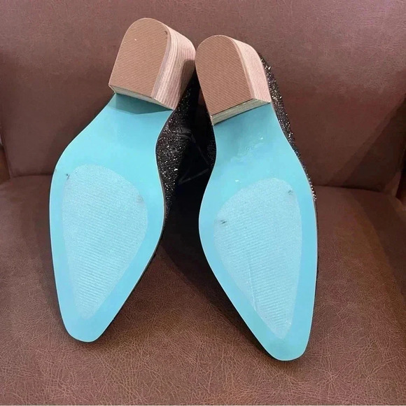 Betsy Johnson Chocolate Brown Rhinestone Boots - Picture 6 of 9